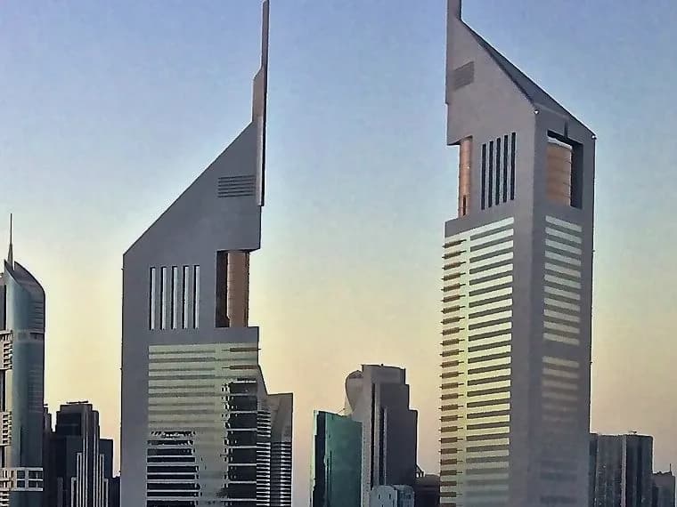 Facade detail of the Emirates Towers